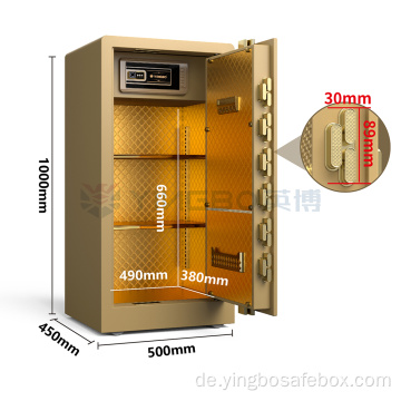 goldene Farbe Haushaltssicherheit Doppelschrauben Safe Box